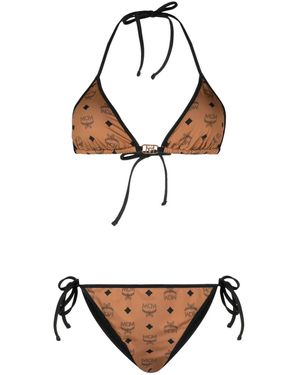 MCM Bikini Con Monogramma - Bianco