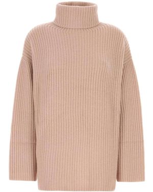 LeKasha Jersey De Cachemira Con Cuello Alto - Neutro