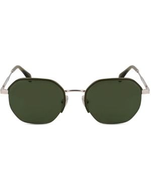 Paul Smith Lovell Geometric-Frame Sunglasses - Green