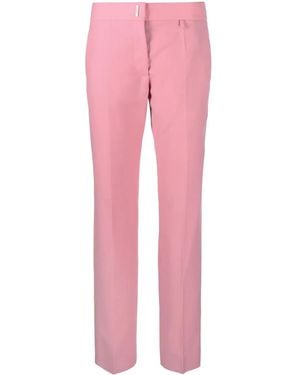 Givenchy Engraved-Detail Straight-Leg Pants - Pink