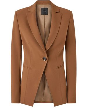 Pinko "Granaglie" Crepe Poly Blazer - Brown