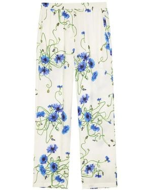 Stella McCartney Floral-Print Trousers - White