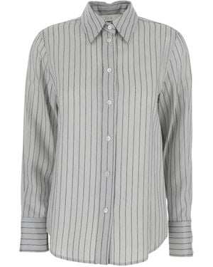 Tela ストライプ シャツ - グレー