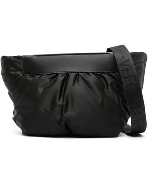 VEE COLLECTIVE Caba Pleated Clutch Bag - Black