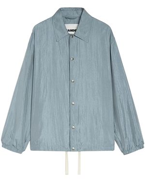 Jil Sander Press-Stud Fastening Jacket - Blue
