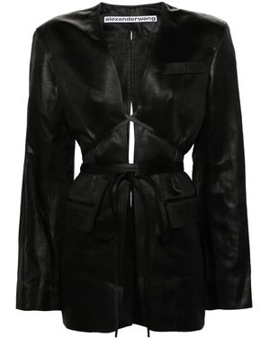 Alexander Wang オープンフロント ジャケット - ブラック