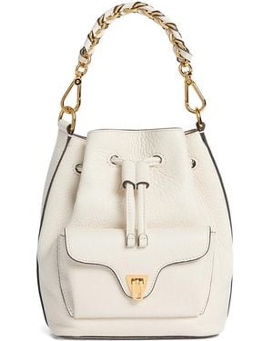 Coccinelle Small Beat Generation Bucket Bag - White