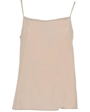 Peserico Beaded-Trim Camisole Top - Natural