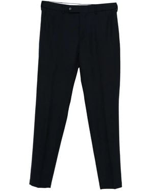 Cellar Door Flat-Front Trousers - Blue