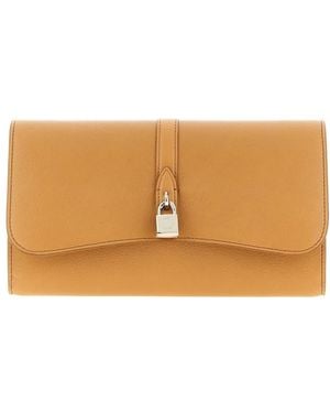 Stella McCartney Ryder metal-lock shoulder bag - Naranja