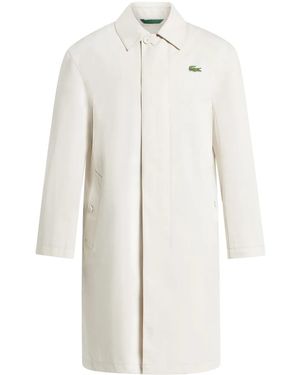 Lacoste Lightweight Showerproof Trench Coat - White