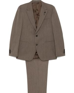 Lardini シングルスーツ - ブラウン