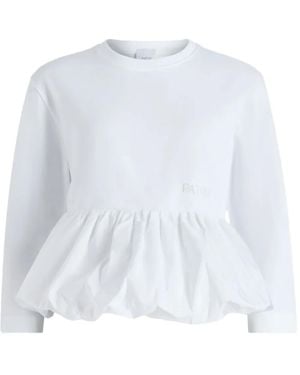 Patou ラッフルヘム Tシャツ - ホワイト
