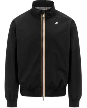 K-Way Arsene Stretch Dot Bomber Jacket - Black