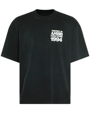 Amiri Logo-Print T-Shirt - Black