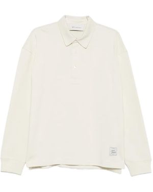 Ami Paris Logo-Patch Polo Shirt - White