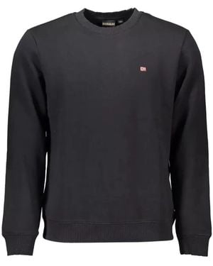 Napapijri Sweatshirt Mit Logo-Patch - Blau