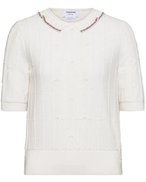 Thom Browne Short-Sleeves T-Shirt - White