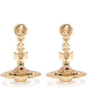 Vivienne Westwood Bas Relief Drop Earrings - Metallic