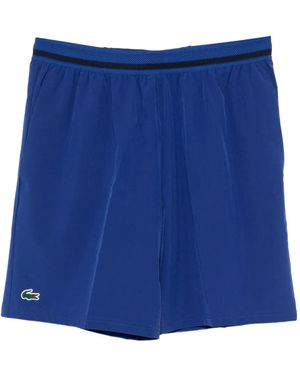Lacoste Logo-Appliqué Shorts - Blue