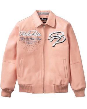 Who Decides War X Pelle Pelle Greatest Of All Time Bomber Jacket - Pink