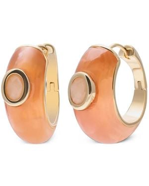 Eddie Borgo Callie Hoop Earrings - Pink