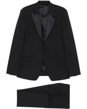 Lardini Peak-Lapel Three-Piece Suit - Black