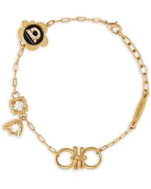 Ferragamo Bracelet À Breloque Gancini - Métallisé