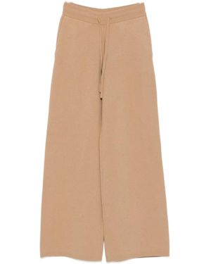 Soft Goat Knitwear Trousers - Natural