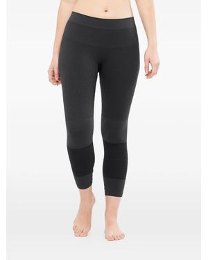 Salomon Essential Wool Ribbed-Knit Panelled Tights - Black