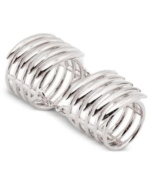 Shaun Leane Anillo Quill largo - Blanco