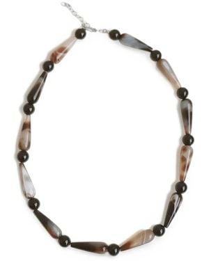 COMPLETEDWORKS The Depths Of Time Agate Necklace - Metallic