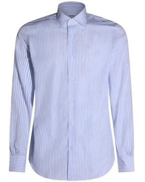 Mazzarelli Chemise À Rayures - Blue
