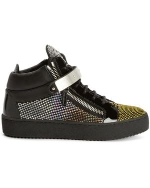 Giuseppe Zanotti ラインストーン スニーカー - ブラック
