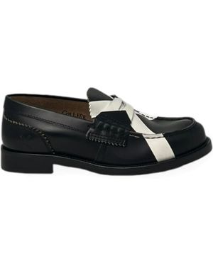 COLLEGE Mocassins À Brides Croisées - Noir