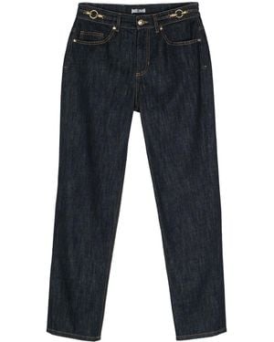 Just Cavalli Cotton Denim Straight-Leg Jeans - Blue