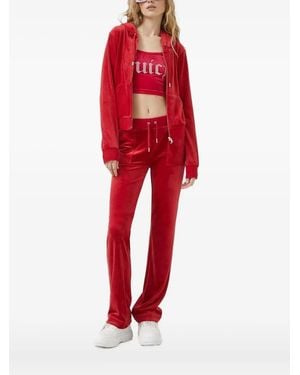 Juicy Couture Embroidered Zip-Up Hoodie