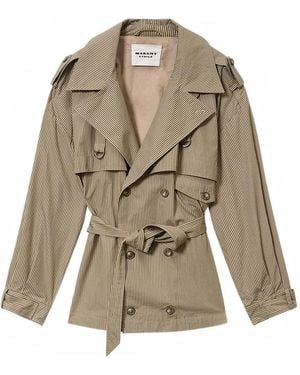 Isabel Marant Khaki Cotton Jacket - Natural