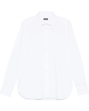 ZEGNA Overhemd Met Lange Mouwen - Wit