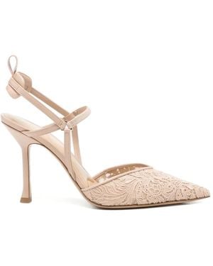 Fendi Escarpins Very Colibrì En Dentelle - White