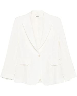 P.A.R.O.S.H. Notched Lapel Blazer - White