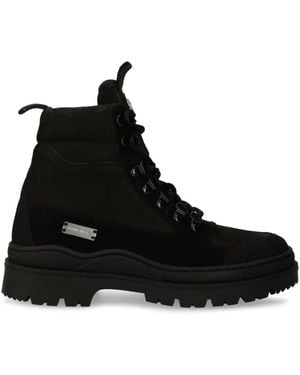 Filling Pieces Botas con placa del logo - Negro
