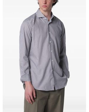 Xacus Travel Striped Shirt - Grey