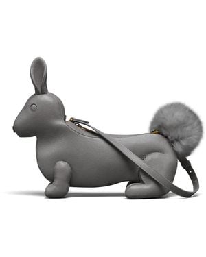Thom Browne Sac Porté Épaule Rabbit - Gris