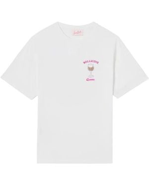 MC2 Saint Barth Emilie Rhinestone-Embellished T-Shirt - White