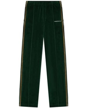 CASABLANCA Logo-Embroidered Side-Stripe Track Trousers - Green
