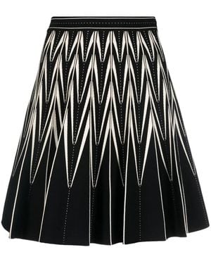 McQueen Pleated Skirt - Black