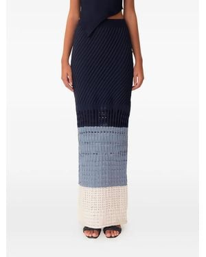 AZULU Topanga striped skirt - Azul