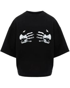 Hamza T-Shirt À Mains Imprimées - Black