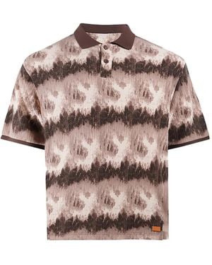 Maison hideout Polo Con Fantasia Tie Dye - Rosa